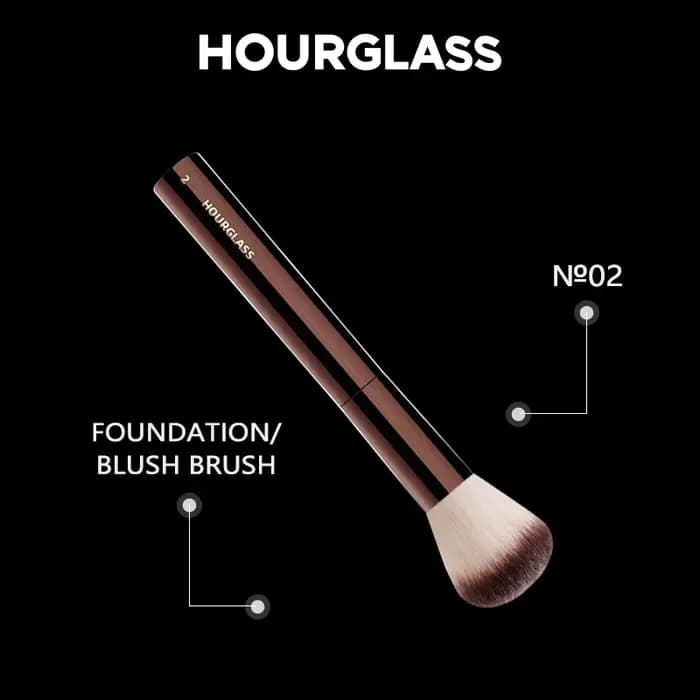 Pinceau de maquillage sablier-pinceau de fond de teint/blush No.2