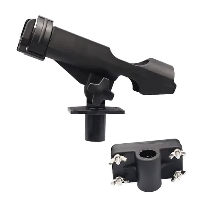 Accessoires de pêche pour bateaux : Support rotatif pour canne à pêche, fixation pour bateaux, yachts, planches et kayaks