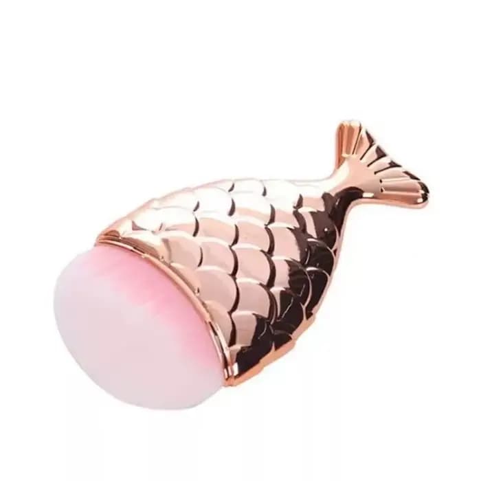 Pinceau de maquillage professionnel en forme de sirène pour le visage, fard à joues, fond de teint, cosmétique, poisson, kit d'outils de maquillage, poudre, outil d'art des ongles