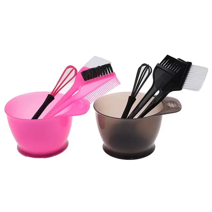 Ensemble de brosses et bols pour coloration des cheveux