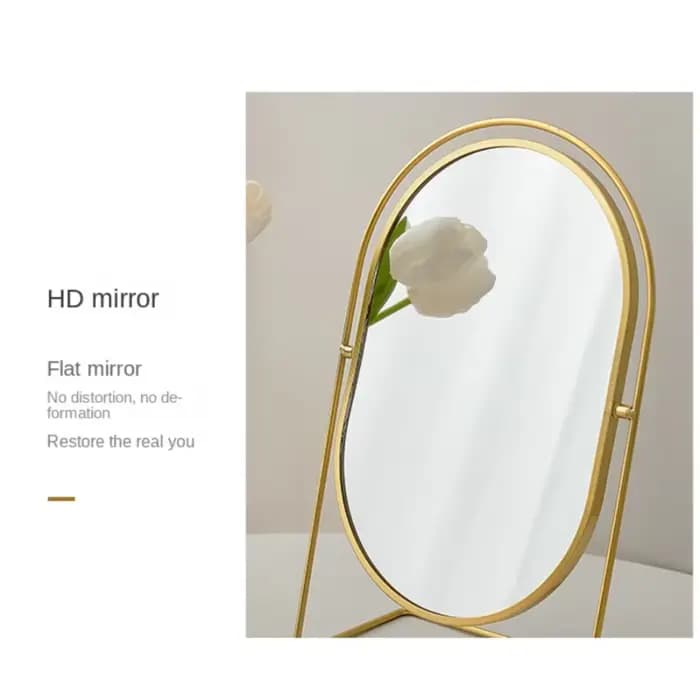 Miroir de maquillage nordique en fer