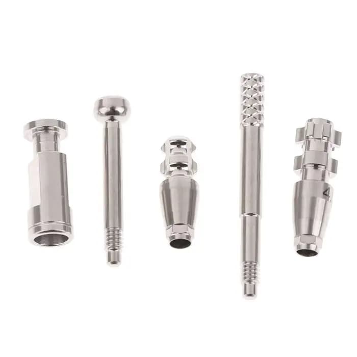 Composants de chirurgie buccale dentaire en alliage de titane, accessoires, fixation de plâtre analogique, plateau ouvert, tringles de transfert à tige fermée