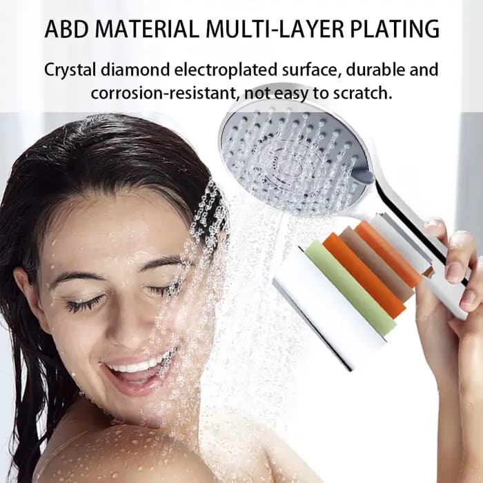 Pulvérisateur de salle de bains, pomme de douche à jet, économie d'eau, réglable à main, 5 Modes, douche SPA, pomme de bain, accessoires de salle de bains