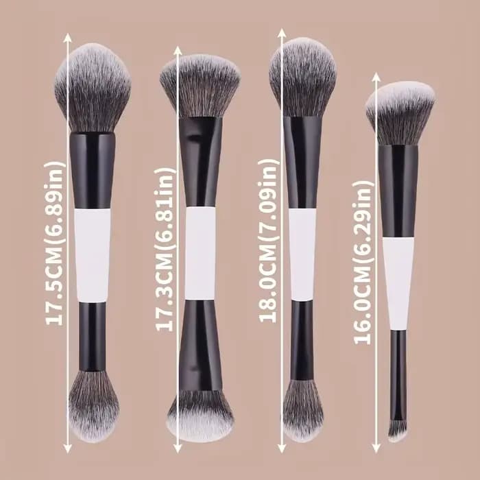 Ensemble de pinceaux de maquillage de haute qualité à double extrémité