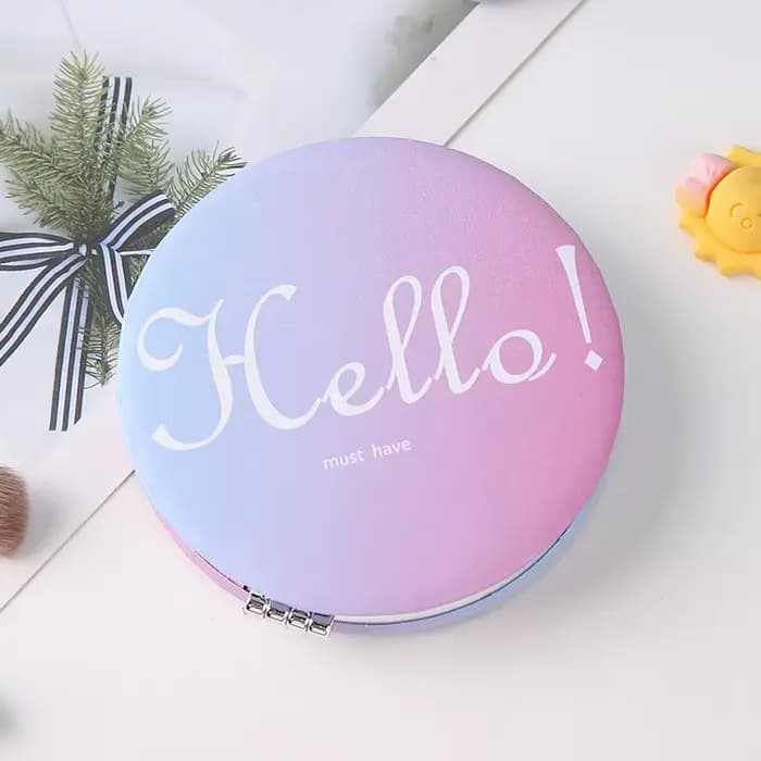 Mini Miroir de Maquillage à 2 Faces pour Femme et Fille