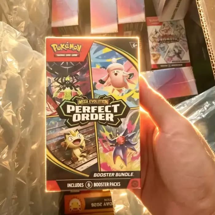 Cartes à collectionner Pokémon anglais Mega Perfect Order Ascended Heroes Scarlet Violet 151 Booster Bundle ME03 Trainer Box