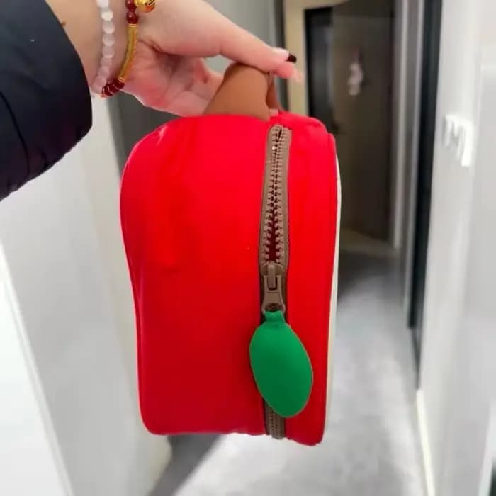 Dessin animé pomme modèle sac de maquillage femmes voyage stockage Pounch cosmétiques toilette
