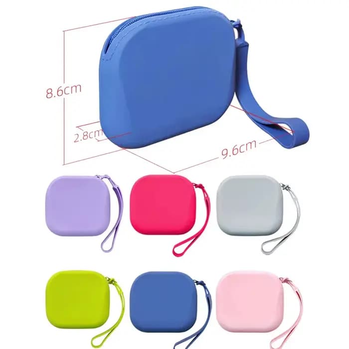 Nouveau sac cosmétique en Silicone avec dragonne