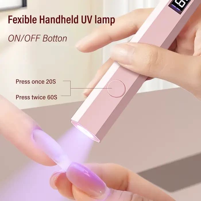 YIKOOLIN pratique lampe sèche-ongles à main UV/LED durcissement des ongles tout le vernis Gel outil d'art