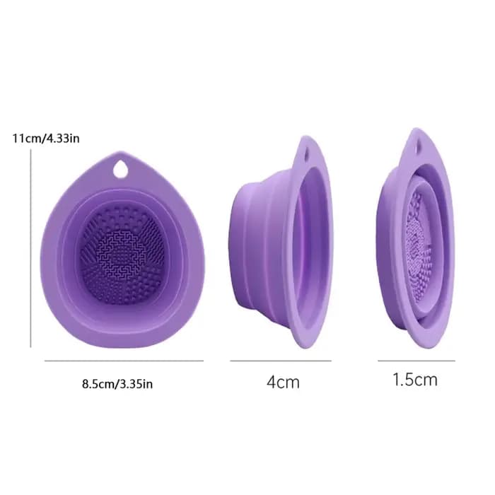 Nettoyeur de brosse de maquillage en Silicone