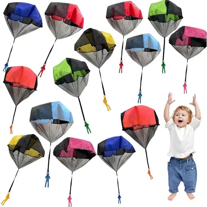 Jouet de parachutiste en plein air pour enfants, Sport volant éducatif pour enfants, lancer à la main, Mini soldat, Parachute de camouflage pour enfants