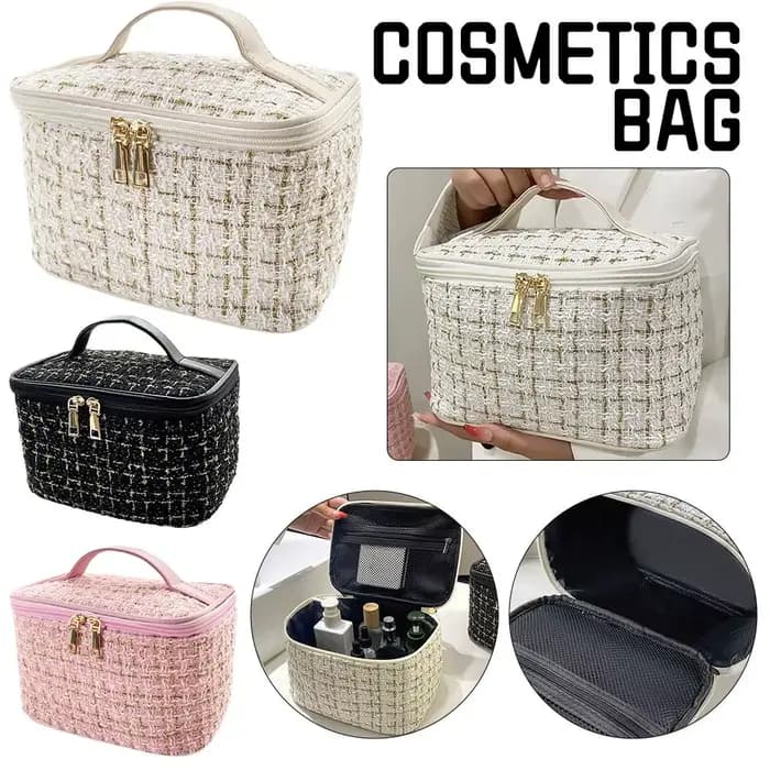 Nouveau Sac à Maquillage Tricoté pour Femme 2026 – Trousse