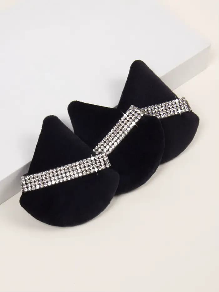 3 diamant Triangle poudre bouffée visage maquillage outil éponge velours doux lisse beauté