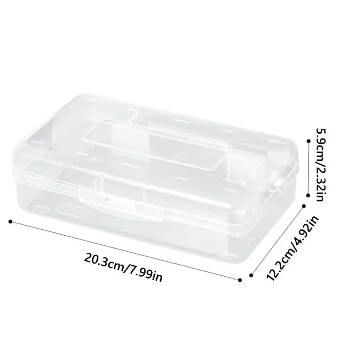 Trousse à crayons en plastique, grande capacité, boîte de rangement multifonctionnelle pour papeterie, organisateur transparent pour pinceaux de dessin et de peinture, pour étudiants