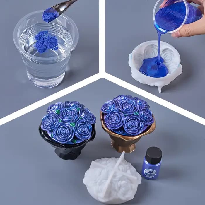 Poudre de Mica 28 couleurs 10g miroir naturel Mica perle poudre colorant résine époxy bougie bijoux à bricoler soi-même fabrication artisanat perle poudre Pigment