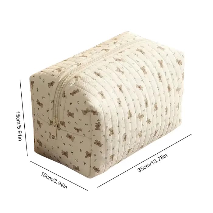Trousse de toilette de voyage avec fermeture éclair et plusieurs compartiments