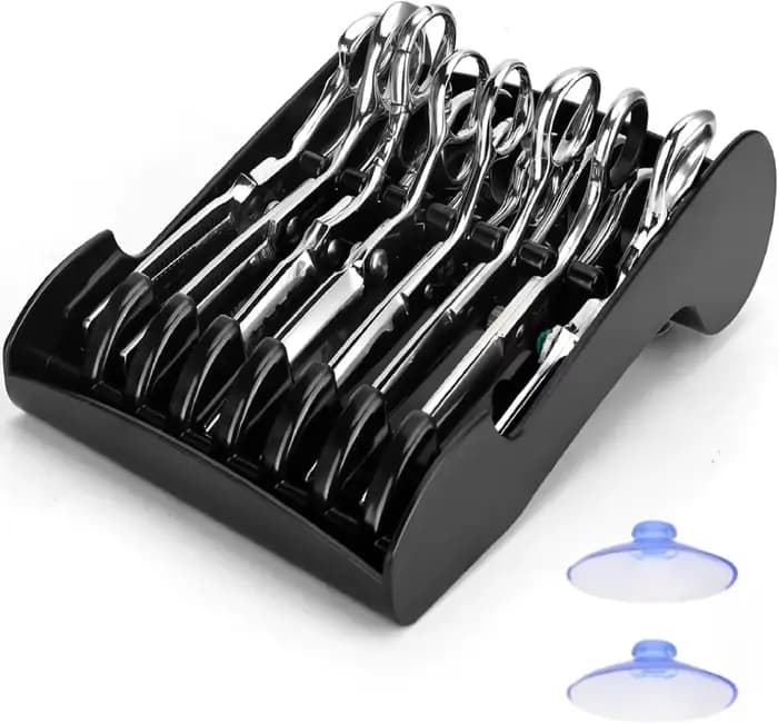 Support de Rangement pour Ciseaux de Salon avec Ventouse