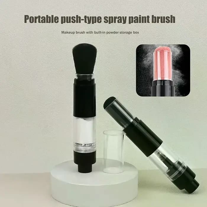 Brosse à poudre rechargeable, pinceaux à poudre cosmétique, multifonctionnel, Spray à pression, fond de teint, Blush, outils de maquillage