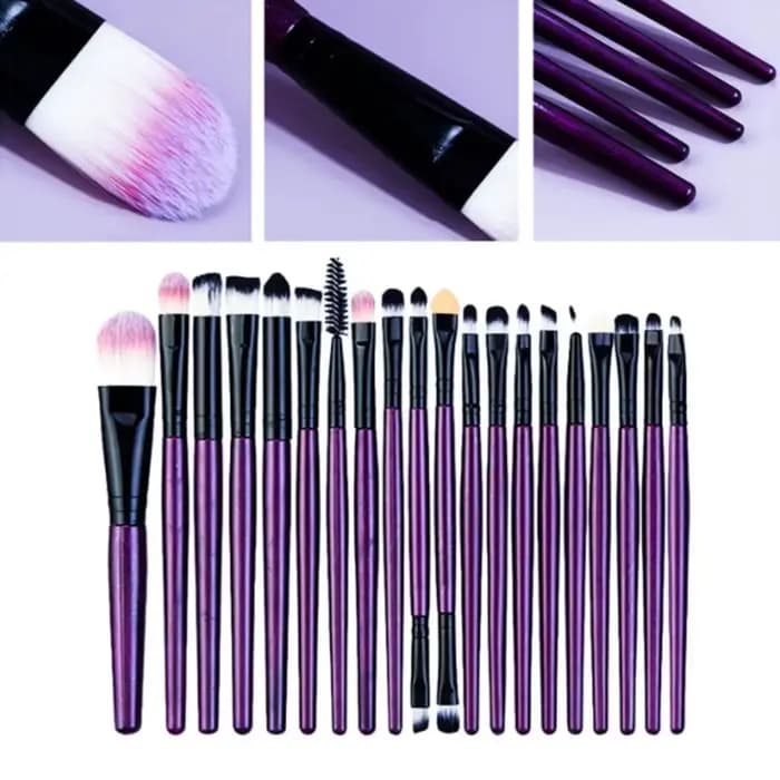 20 pièces ensemble de pinceaux de maquillage pinceau Eyeliner