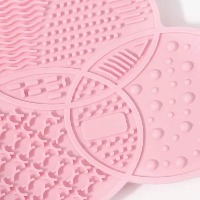 Tapis de nettoyage portable pour pinceaux de maquillage