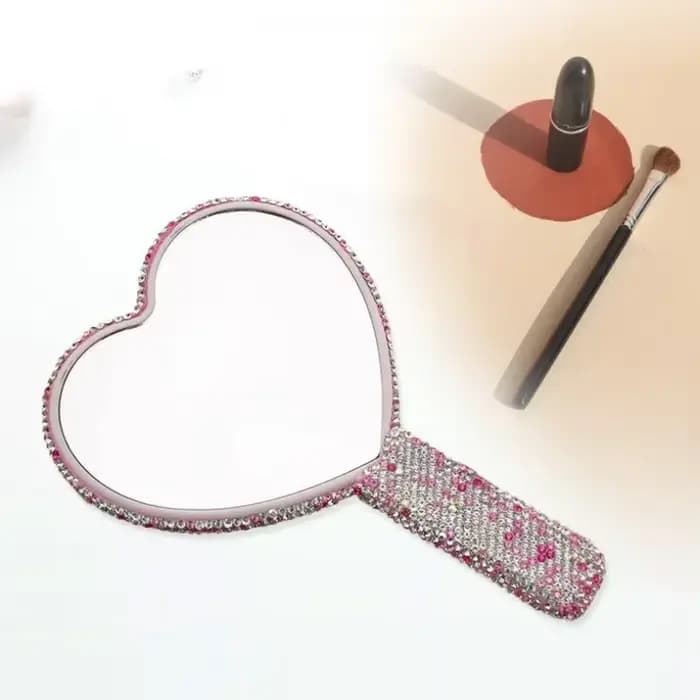 Miroir de maquillage portatif pour Extension de cils en diamant