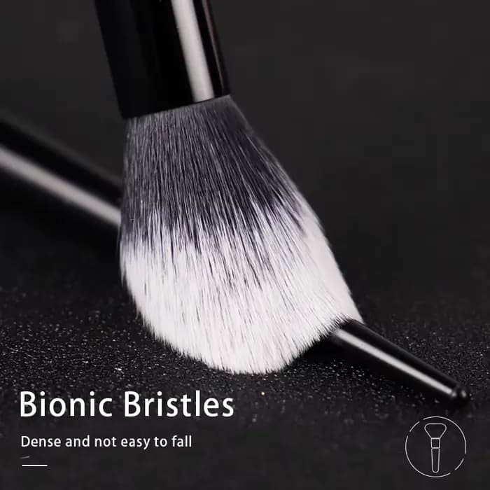 Kat Von D-pinceau de maquillage 04 pinceau à reflets cheveux en fibres douces élégant manche noir pinceaux