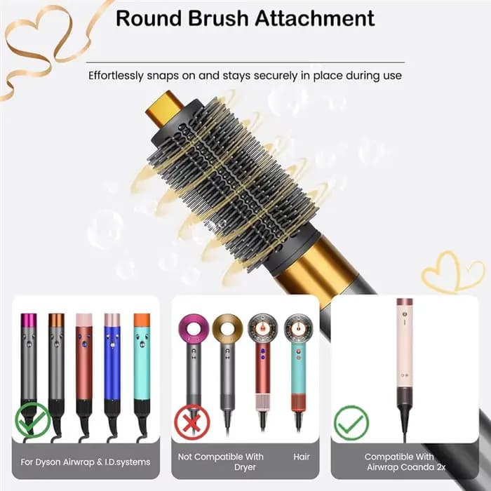 A78E-pour Dyson Airwrap HS01/HS05 HS08 fixation de brosse ronde/Airwrap Coanda 2X