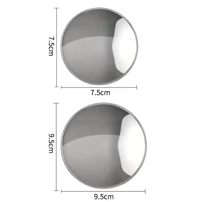Miroir convexe rond, mini miroir portable