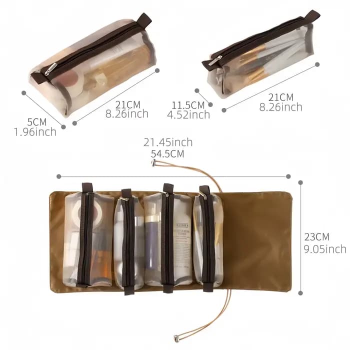 Sac de maquillage de voyage portable multifonctionnel