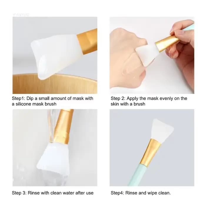 Brosse en silicone pour mélanger les masques qualifiée aux