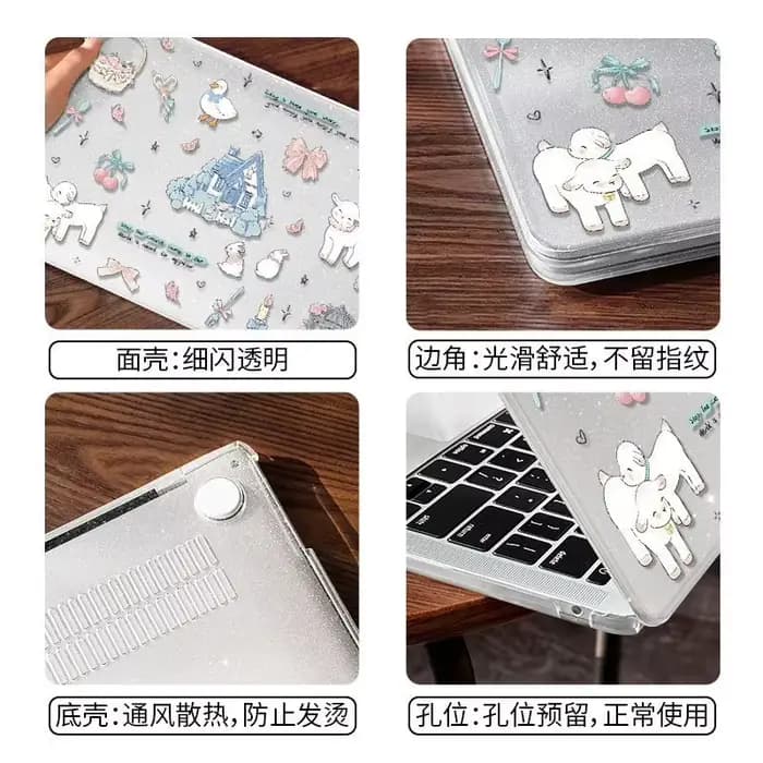 Nouvelle coque Neo Cute Lamb pour Macbook Neo 13 2026 Air 15 M4 M3, coque rigide pour Mac Book Pro 14 M1 M2 M5 14 16, accessoires Y2K