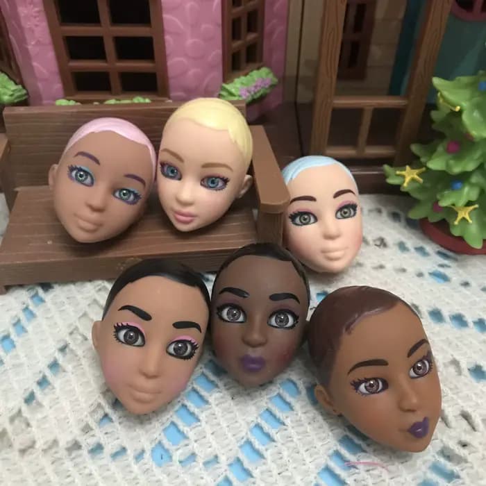 Tête pour poupée LIV, accessoires de maquillage