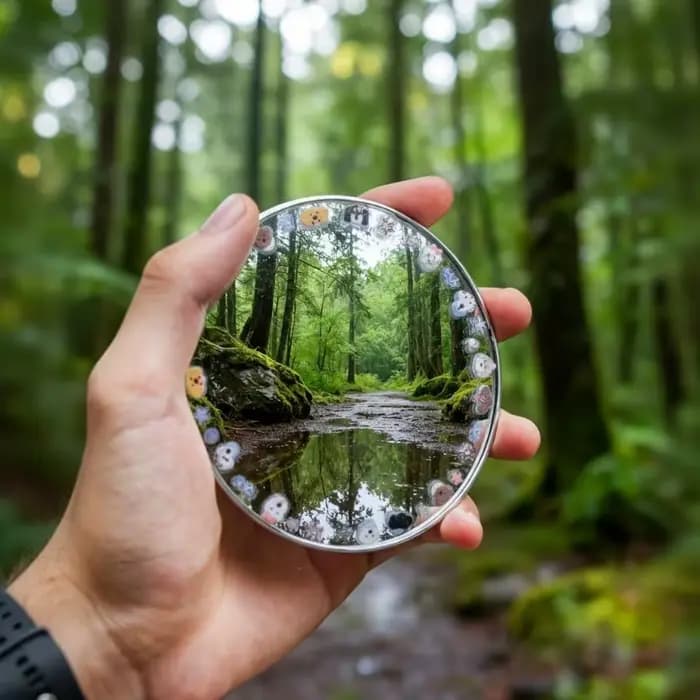 Miroir convexe rond, accessoires photo pour selfie