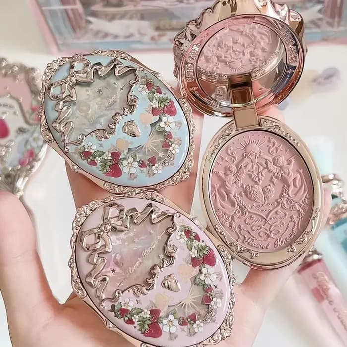 Flower Knows Strawberry Rococo Blush 02 - Fard à joues gaufré pour le visage
