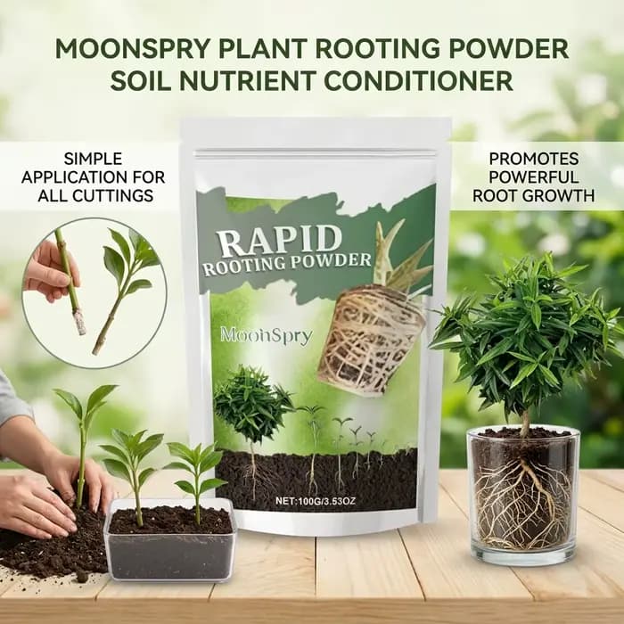 Hormone d'enracinement en poudre à action rapide, stimulateur de racines pour plantes, idéal pour le jardinage domestique, plantes en pot, semis, bio-stimulant organique