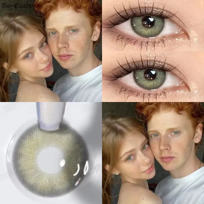 2025 nouvelle bio-essence 1 paire de lentilles de Contact vertes pour les yeux