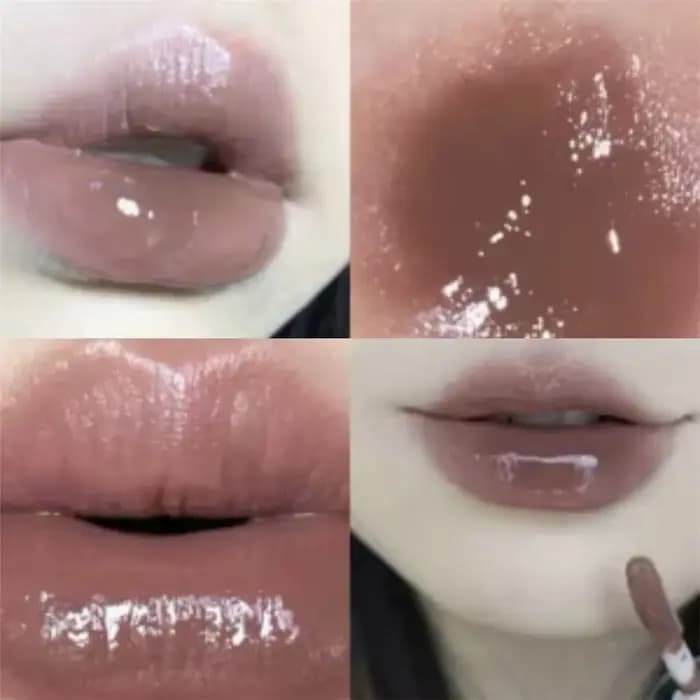 Brillant à lèvres miroir gris galaxie