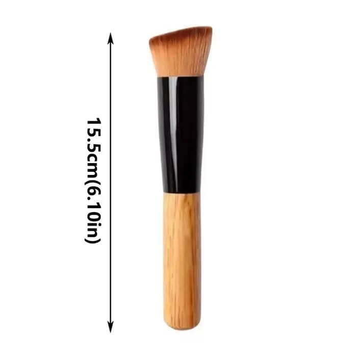 Pinceaux de maquillage inclinés portables