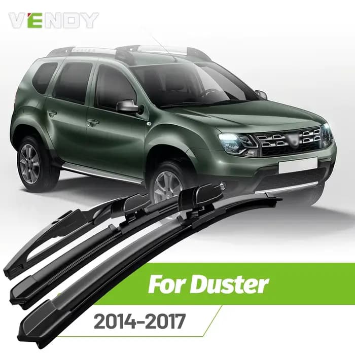 Ensemble de balais d'essuie-glace avant et arrière pour Dacia Duster MK1 2014-2017, brosses de pluie pour pare-brise, 20 "+20" 14