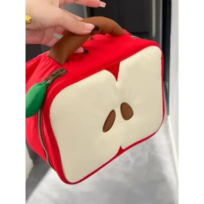 Dessin animé pomme modèle sac de maquillage femmes voyage stockage Pounch cosmétiques toilette
