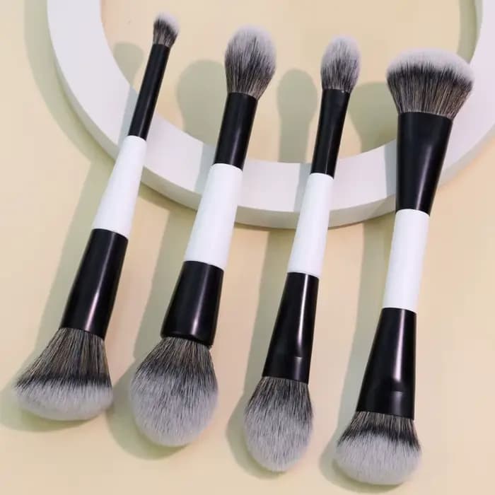 Ensemble de pinceaux de maquillage à double tête F1-F4 pour fond de teint