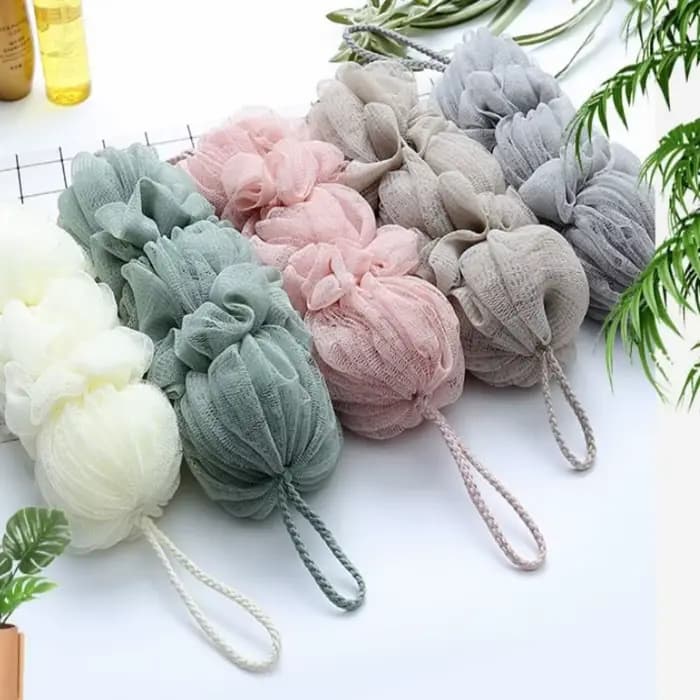 Nettoyeur de peau morte, outils de bain, dissolvant de peau, gant de toilette, brosse de douche, épurateur de corps, bouffée de douche en maille