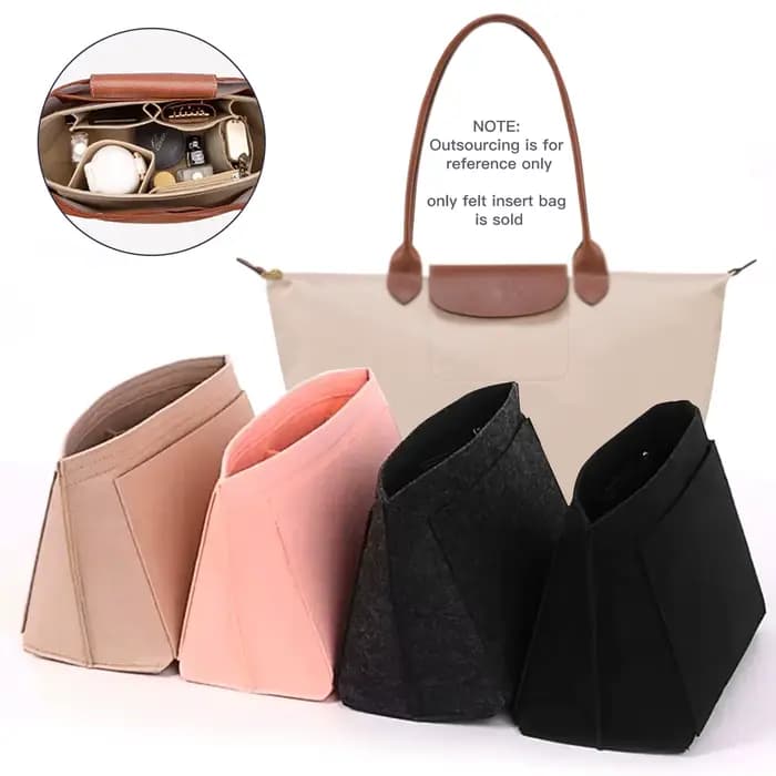 Le sac cosmétique de doublure d'insertion de feutre convient pour LongChamp