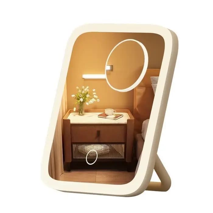 Miroir de courtoisie LED intelligent avec 360 ° Rotation