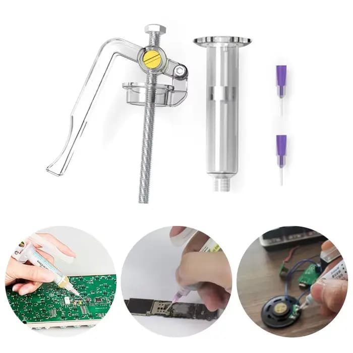 Accessoires de soudage portables, Tube en acier allié, distributeur de piston à Piston, Booster de pâte à souder, seringue manuelle, outil de Propulsion