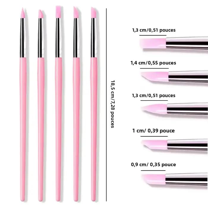 Brosse à ongles en Silicone