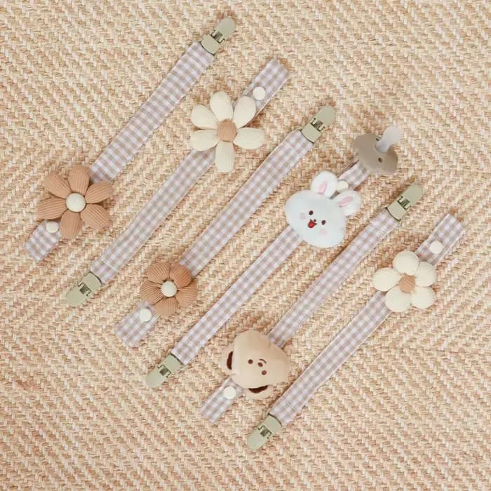 1 pièces mignon ours bébé attache-sucette chaîne porte-factice sucette Clips sangle porte-mamelon infantile alimentation bébés accessoire