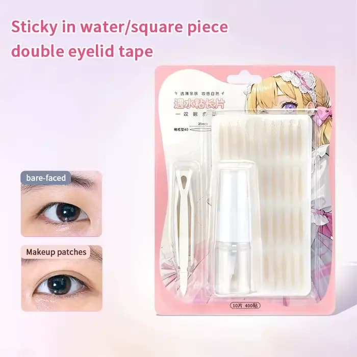 1 Kit d'outils pour paupières doubles : Autocollants invisibles