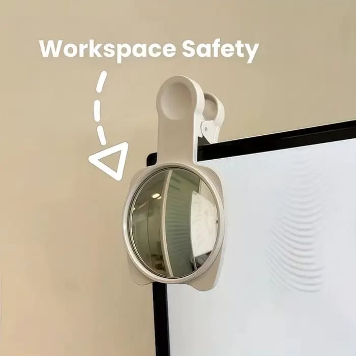 Miroir de confidentialité convexe à clipser, rétroviseur grand angle pour selfies sur téléphone et surveillance anti-espionnage au bureau, miroir pour caméra de smartphone