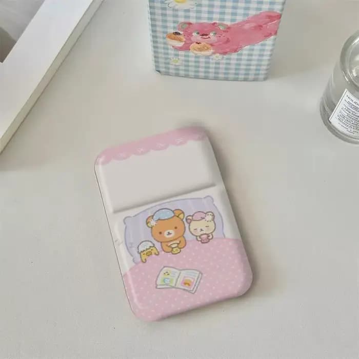 Miroir de bureau portable pliable Rilakkuma Korilakkuma Kawaii